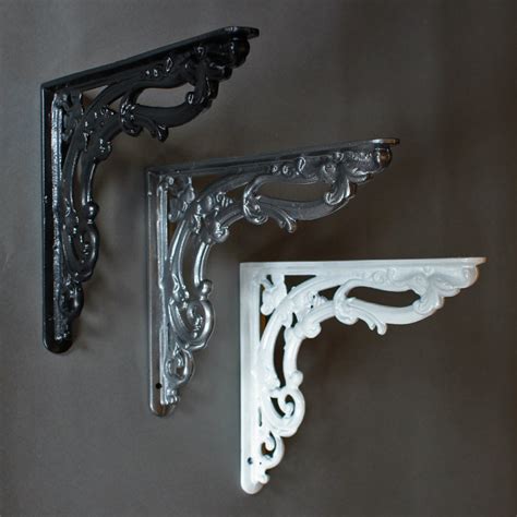 antique metal shelf brackets|decorative metal shelf brackets.